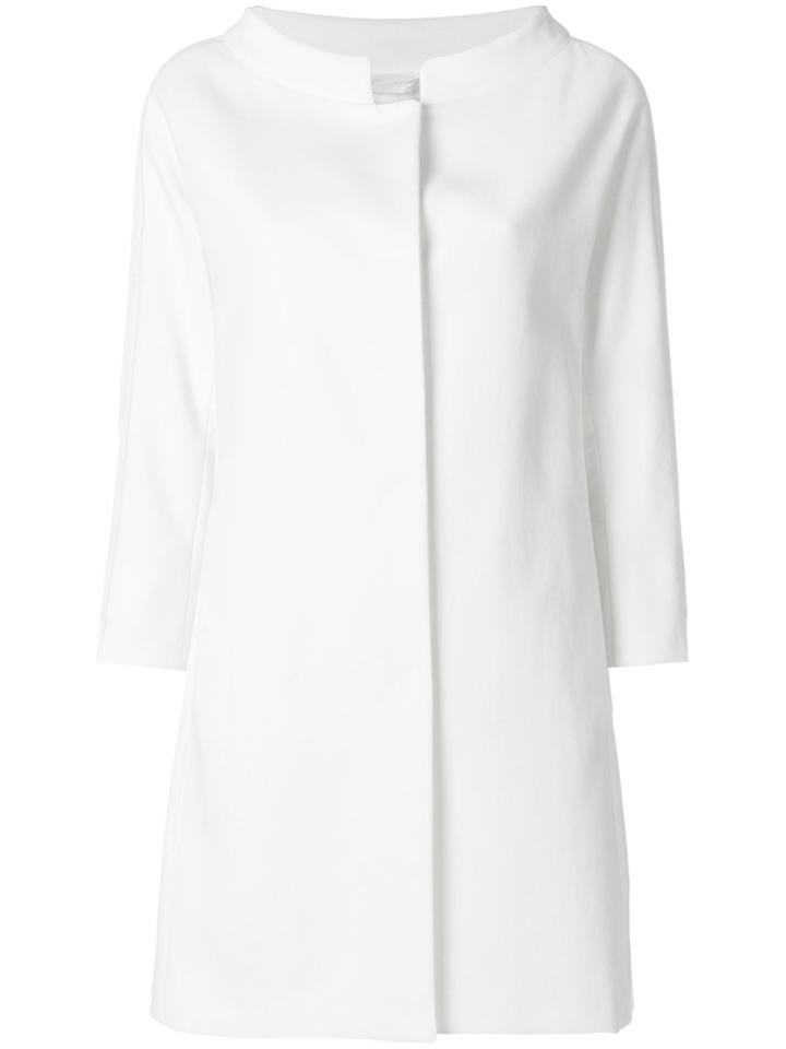 Herno A-line Overcoat - White
