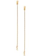 Saint Laurent Opyum Monogram Earrings - Gold