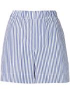 P.a.r.o.s.h. Striped Short Shorts - White