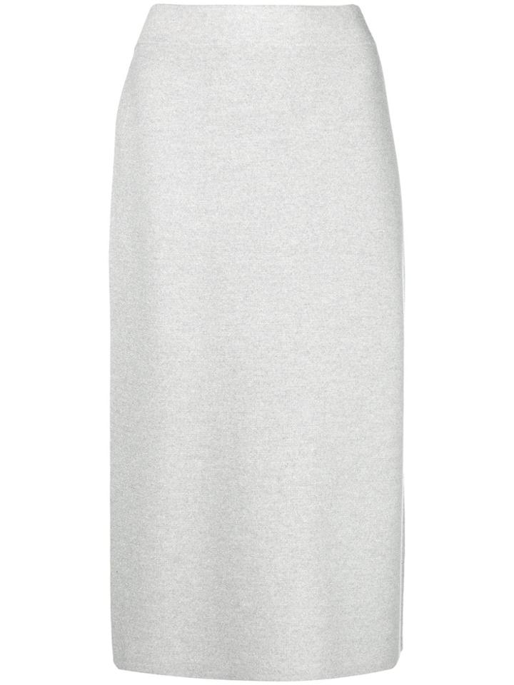 Fabiana Filippi Knitted Midi Skirt - Grey