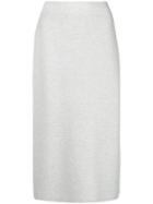 Fabiana Filippi Knitted Midi Skirt - Grey