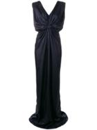 Rhea Costa Front Knot Gown - Blue