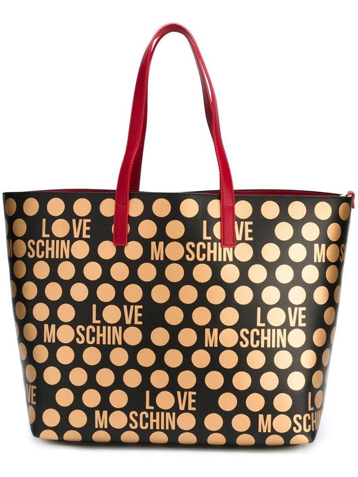 Love Moschino Dotted Print Tote