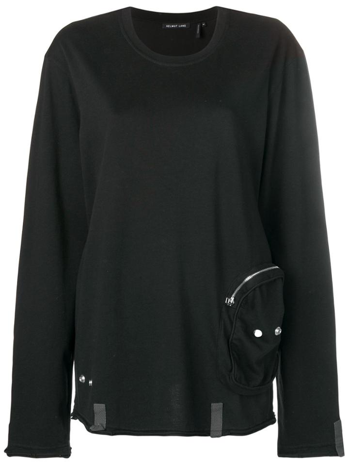 Helmut Lang Pouch Pocket Sweater - Black