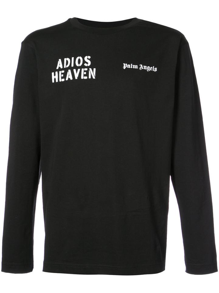 Palm Angels Adios Heaven Long-sleeve T-shirt - Black