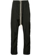 Rick Owens Drawstring Track Pants, Men's, Size: 48, Black, Polyester