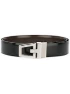 Tod's Buckled Belt, Men's, Size: 95, Black, Leather