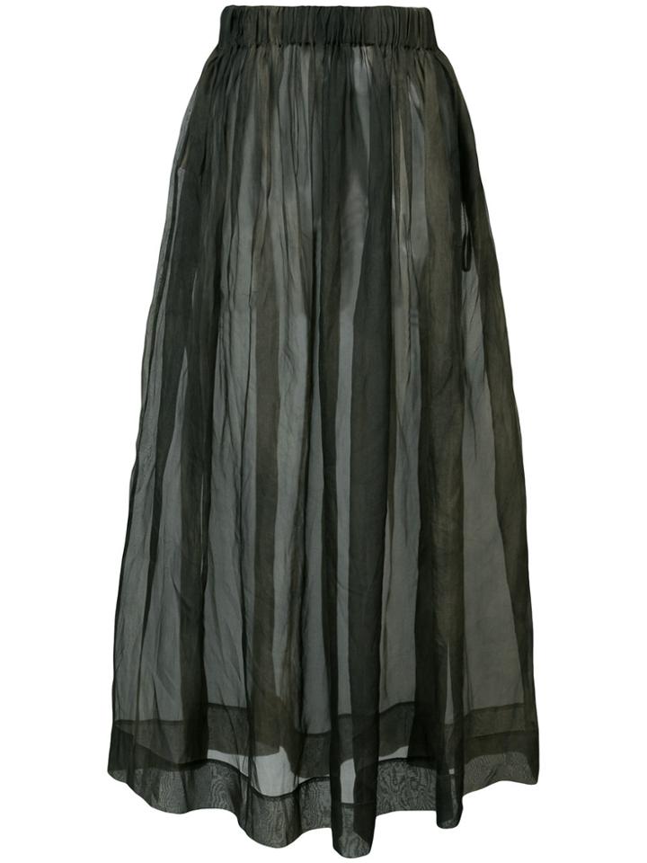 Uma Wang Elasticated Sheer Dress - Grey