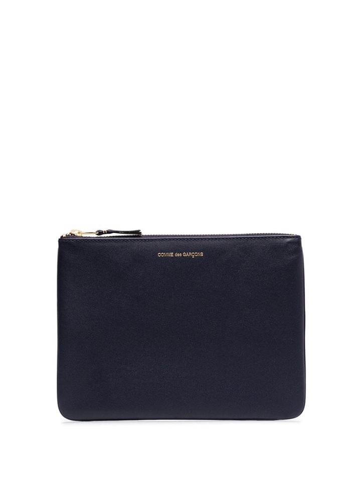 Comme Des Garçons Wallet Zipped Pouch - Blue
