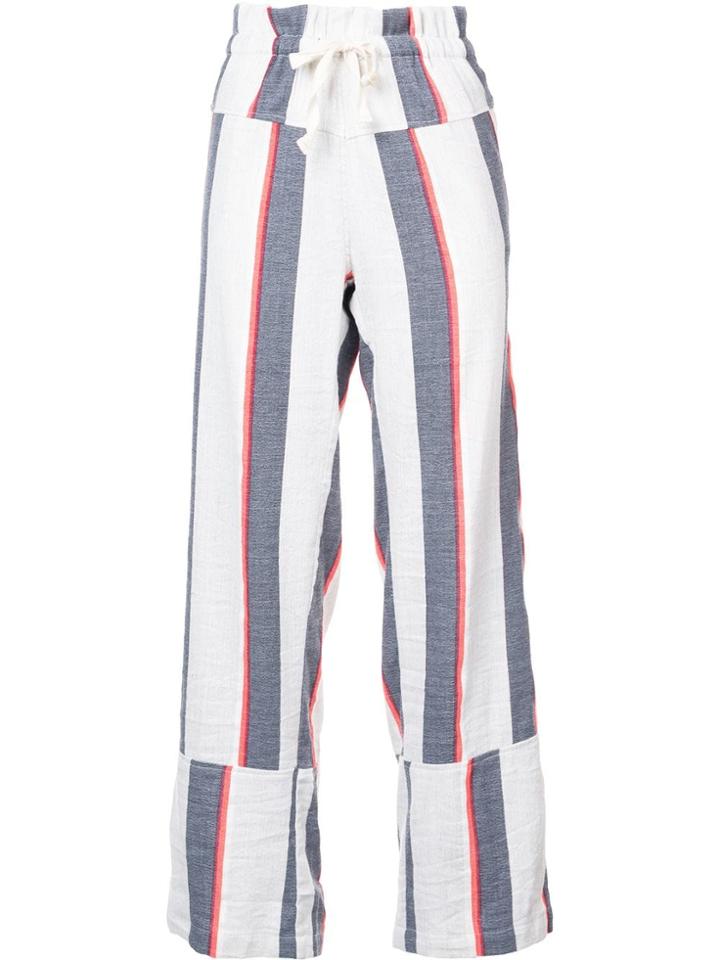 Lemlem Striped Straight Trousers - Grey
