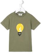 Fendi Kids Light Bulb Print T-shirt, Boy's, Size: 10 Yrs, Green