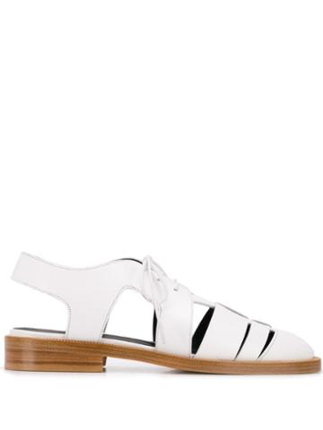 Sonia Rykiel Cutout Derby Shoes - White
