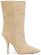 Yeezy Mid-calf Stiletto Boots - Nude & Neutrals