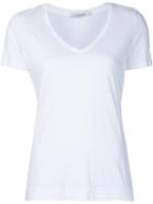 Adam Lippes V-neck T-shirt, Women's, Size: Medium, White, Cotton