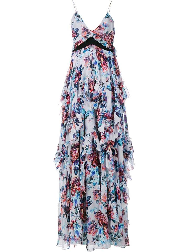 Mary Katrantzou Caliente Floral Print Silk Sleeveless Dress
