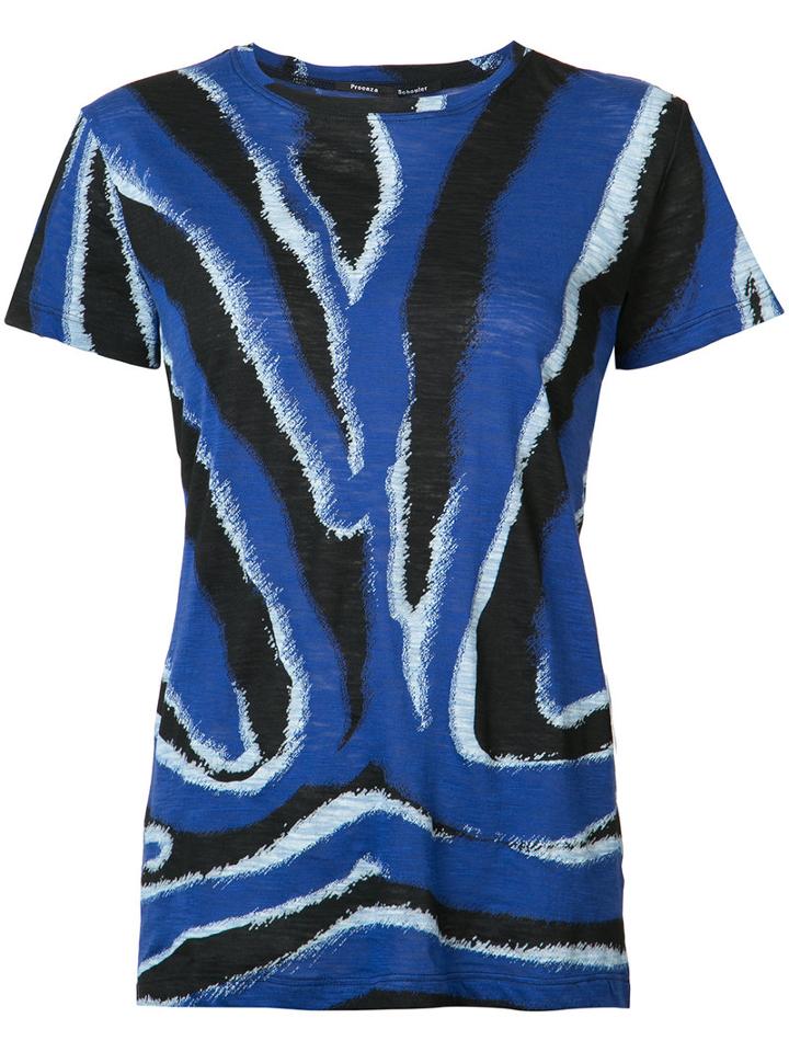 Proenza Schouler Printed T-shirt, Women's, Size: Small, Blue, Cotton