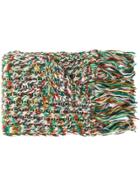 Missoni Chunky Knit Tassel Scarf - Green