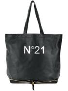 No21 Big Foldable Shopper Bag - Black