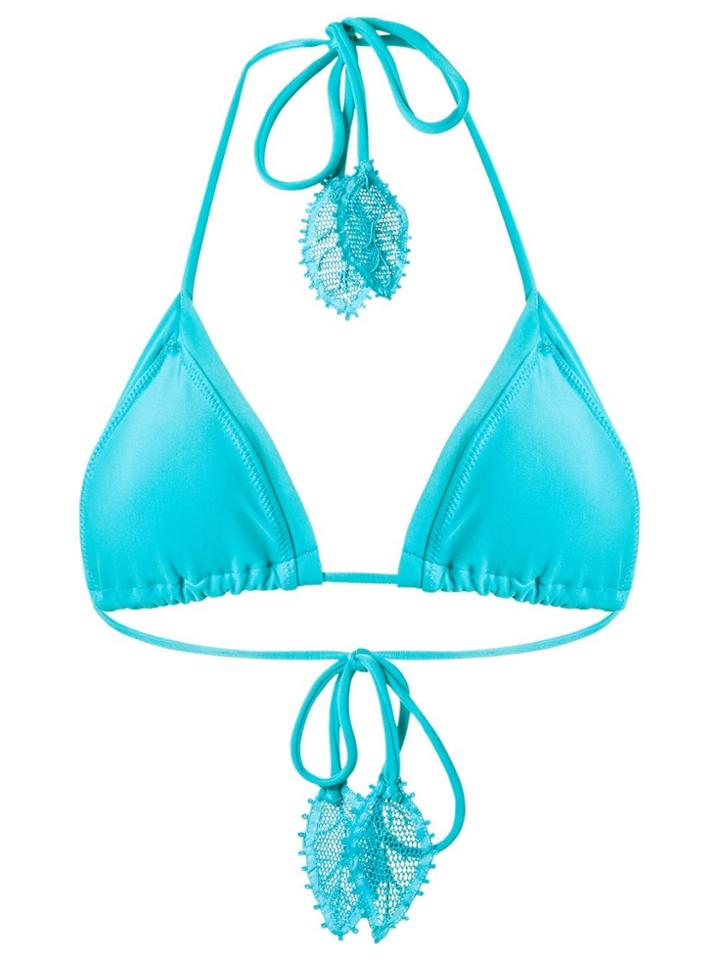 Martha Medeiros Triangle Bikini Top - Blue