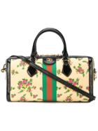 Gucci Web Floral Tote - Yellow