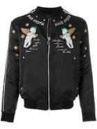 John Richmond Punk Angels Bomber Jacket - Black