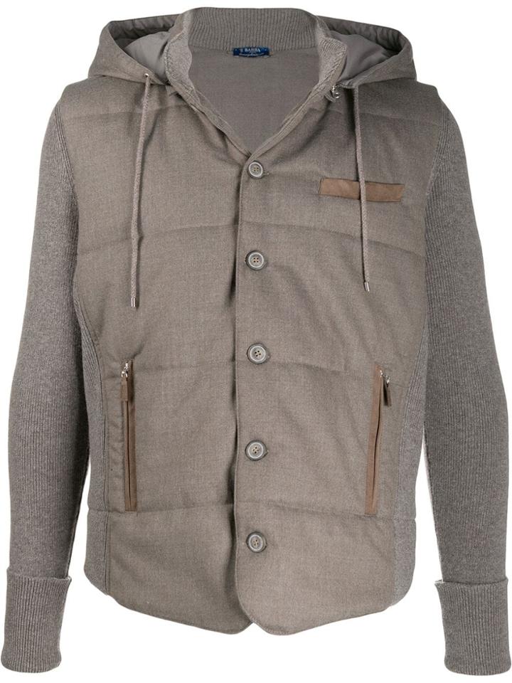 Barba Knitted Jacket - Grey