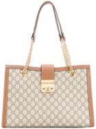 Gucci - Gg Supreme Tote - Women - Cotton/leather - One Size, Brown, Cotton/leather
