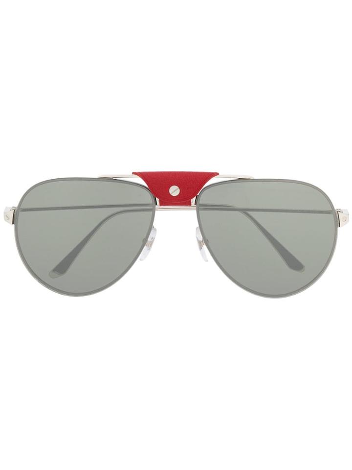 Cartier Aviator Frame Sunglasses - Black
