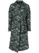 Anteprima Tweed Belted Coat - Green