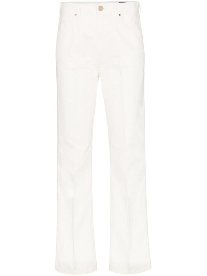 Goldsign High-rise Straight-leg Jeans - White