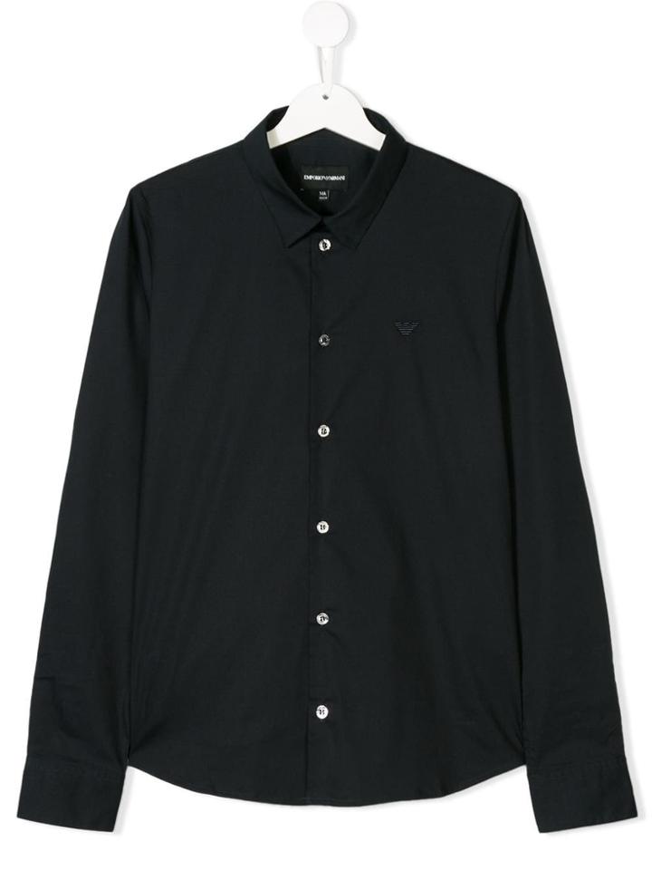 Emporio Armani Kids Classic Shirt - Blue