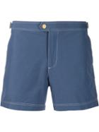 Orlebar Brown Snap Button Swim Shorts - Blue