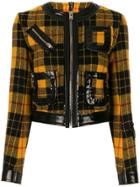 Yang Li Check Pattern Fitted Jacket - Yellow