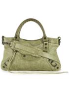 Balenciaga Vintage - The First 2-way Tote Bag - Women - Leather - One Size, Green, Leather