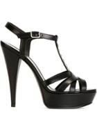 Saint Laurent Classic Tribute 105 Sandals, Women's, Size: 37.5, Black, Leather
