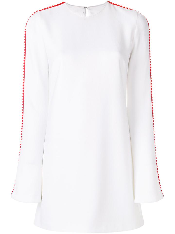 Galvan Side Stripe Short Dress - White