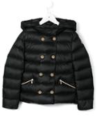 Moncler Kids Double Breasted Padded Jacket, Boy's, Size: 8 Yrs, Black