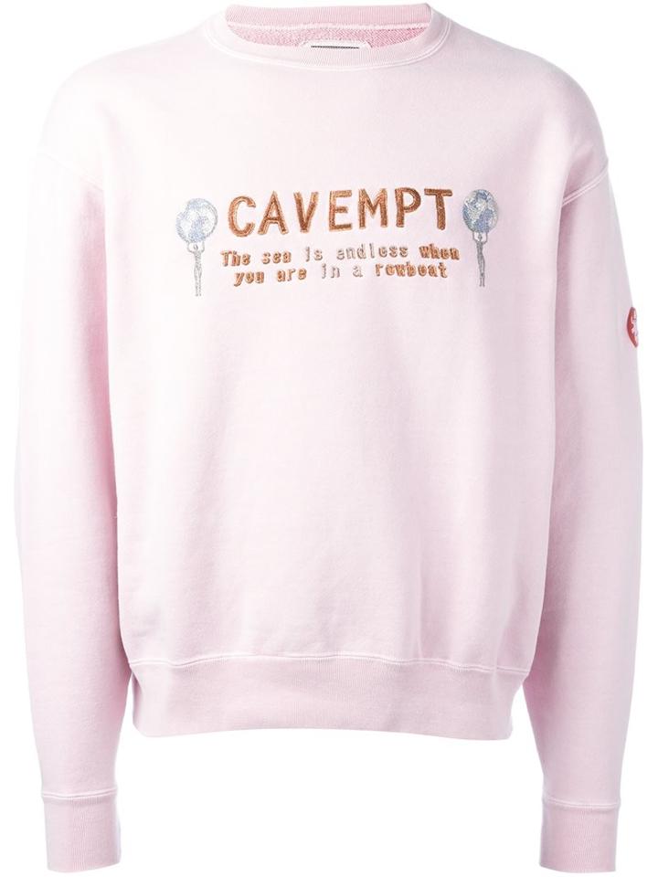 C.e. Slogan Embroidered Top