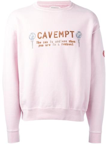C.e. Slogan Embroidered Top