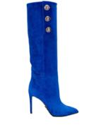 Balmain Pointed Toe Boots - Blue