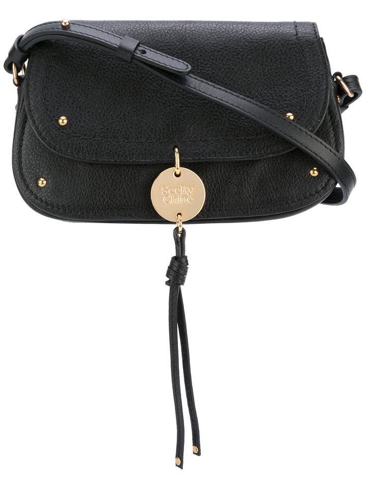 See By Chloé - Hanging Tassel Bag - Women - Cotton/calf Leather - One Size, Black, Cotton/calf Leather
