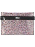 Mm6 Maison Margiela Logo Print Glittery Pouch - Multicolour