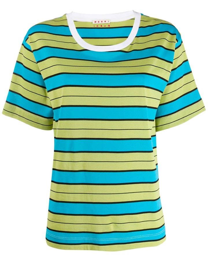 Marni Striped T-shirt - Green