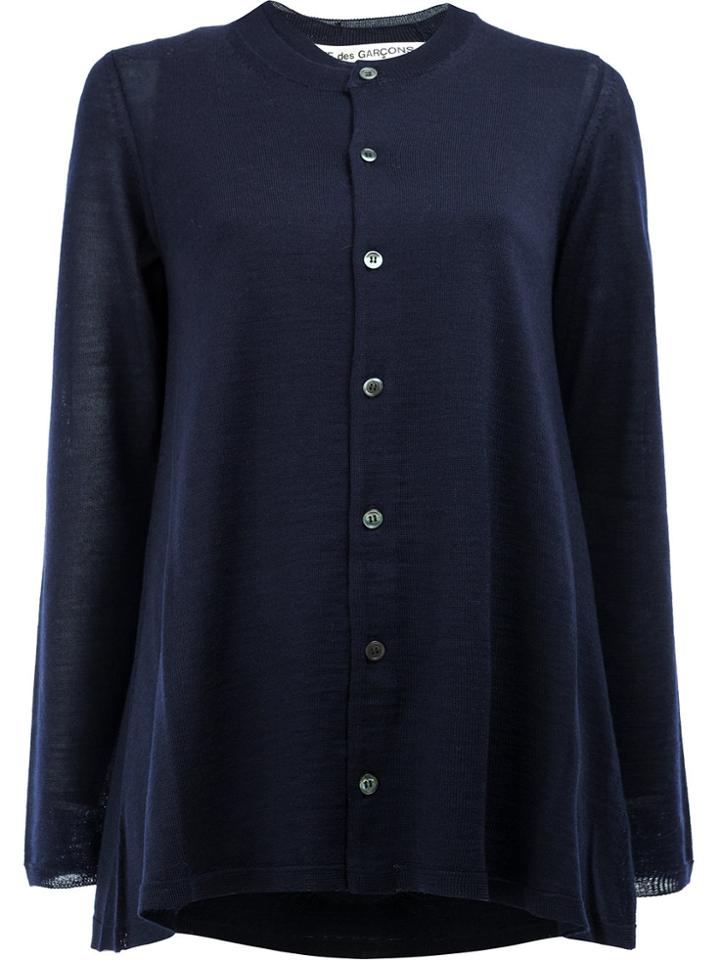 Comme Des Garçons Button Up Cardigan - Blue