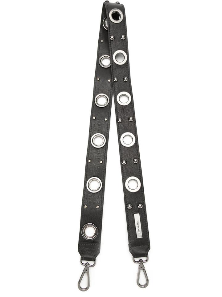 Mara Mac Eyelets Shoulder Bag - Black