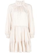 3.1 Phillip Lim Striped Frill Trim Dress - White