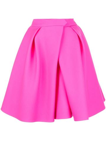 Dice Kayek Flared Pleated Skirt - Pink