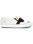 Fendi Karlito Slip On Sneakers - White