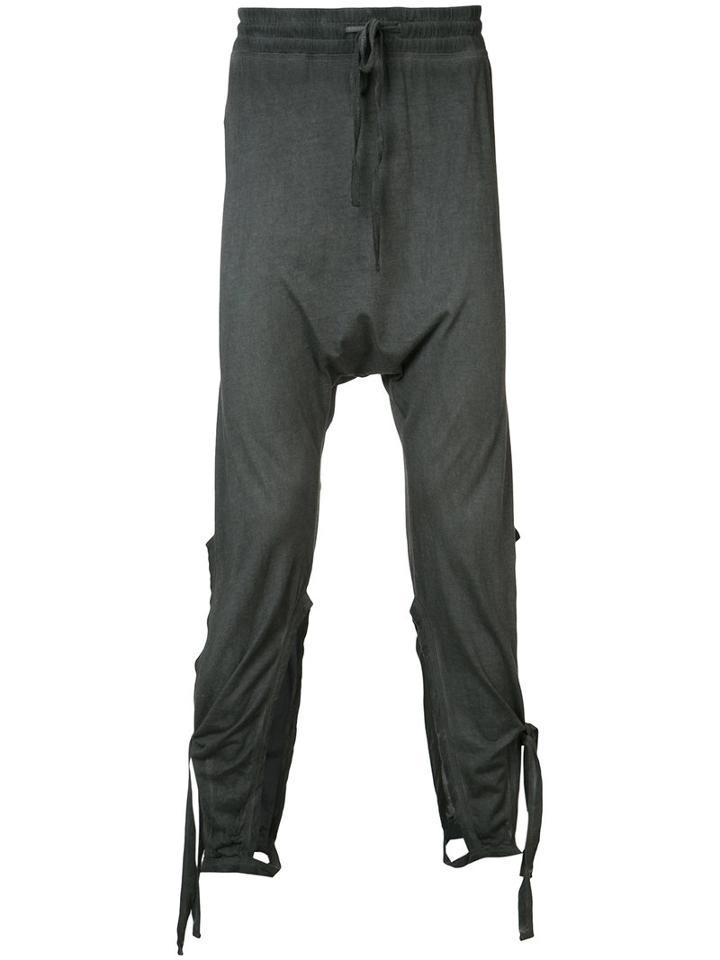 Barbara I Gongini - Side Tie Joggers - Men - Cotton/modal - S, Grey, Cotton/modal