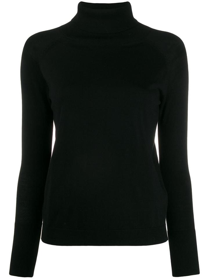 Liu Jo Roll Neck Knit Top - Black